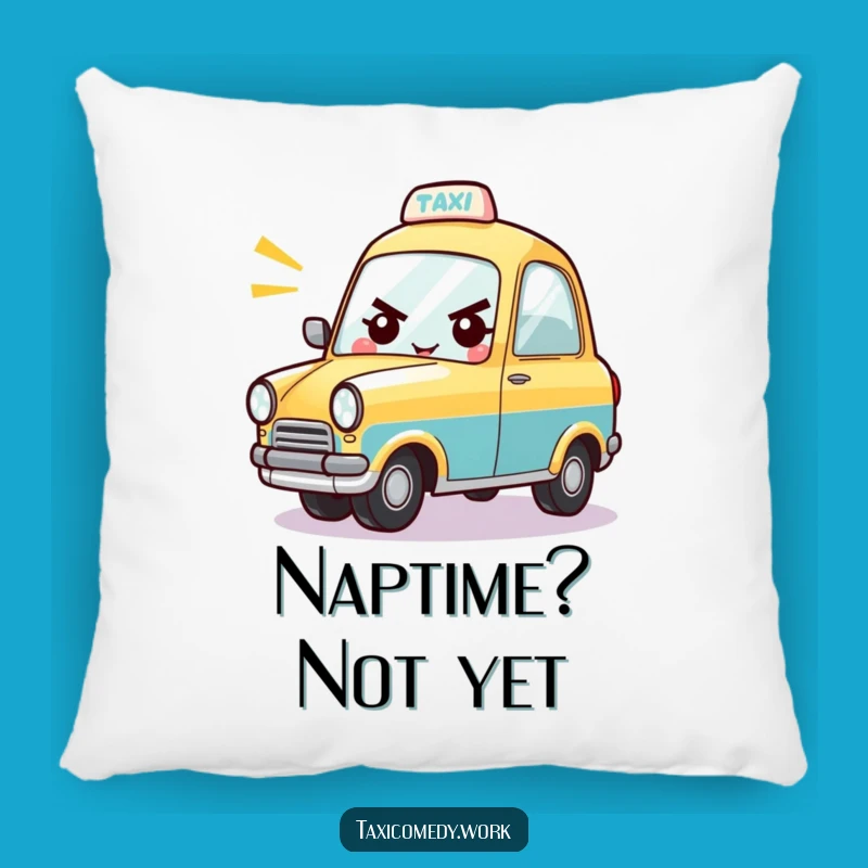 Funny Taxi Pillow: Cozy Comfort with a Cheerful Honking Car Character, Great Gift