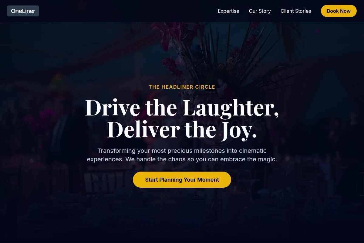 OneLiner Event Planning